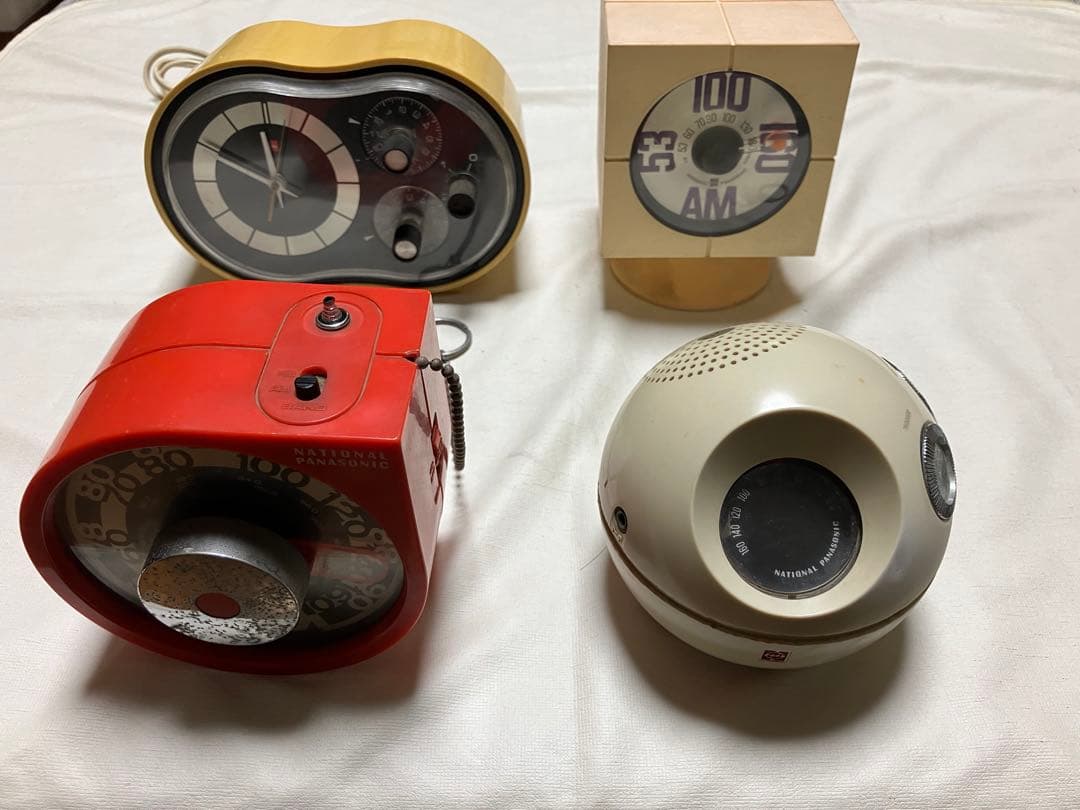 スペースエイジ レトロ家電 R-70、RF-93、R-47A-6、TWM-604