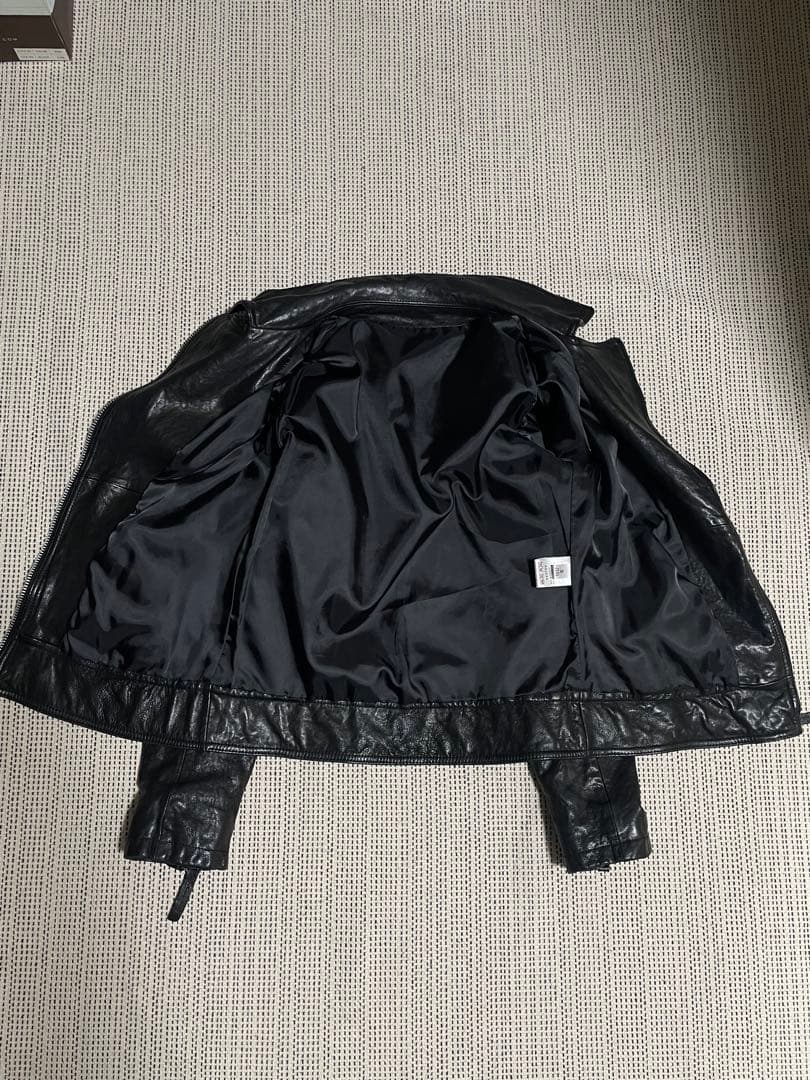 ヴィンテージレザーライダースジャケット 羊革 S