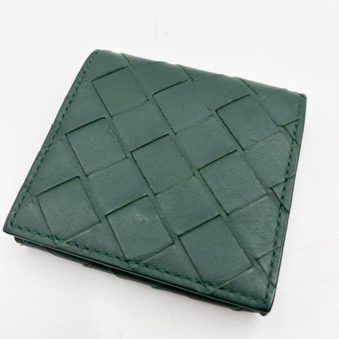 【激レア】ボッテガヴェネタ　ケース マキシイントレチャート　ダークグリーン