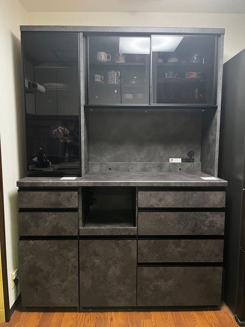 パモウナ　食器棚　幅140cm