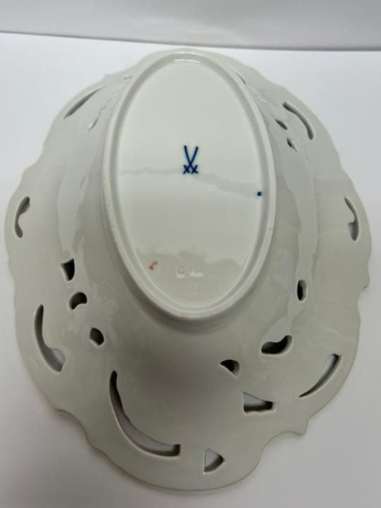 Meissen マイセン　金彩透かし大皿