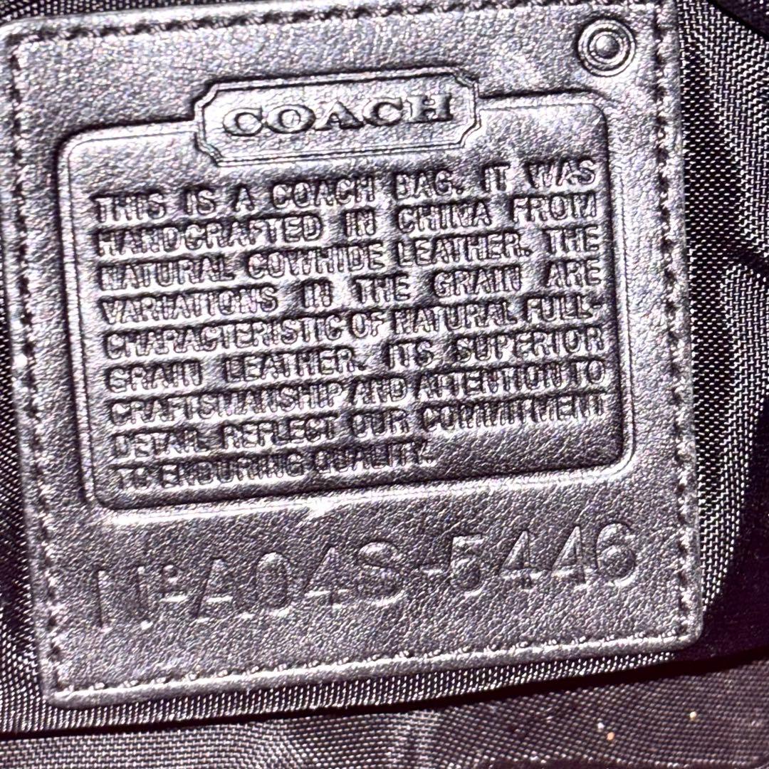 美品　COACH　ボディバッグ　ショルダーバッグ　ボディバッグ　レザー　ブラック