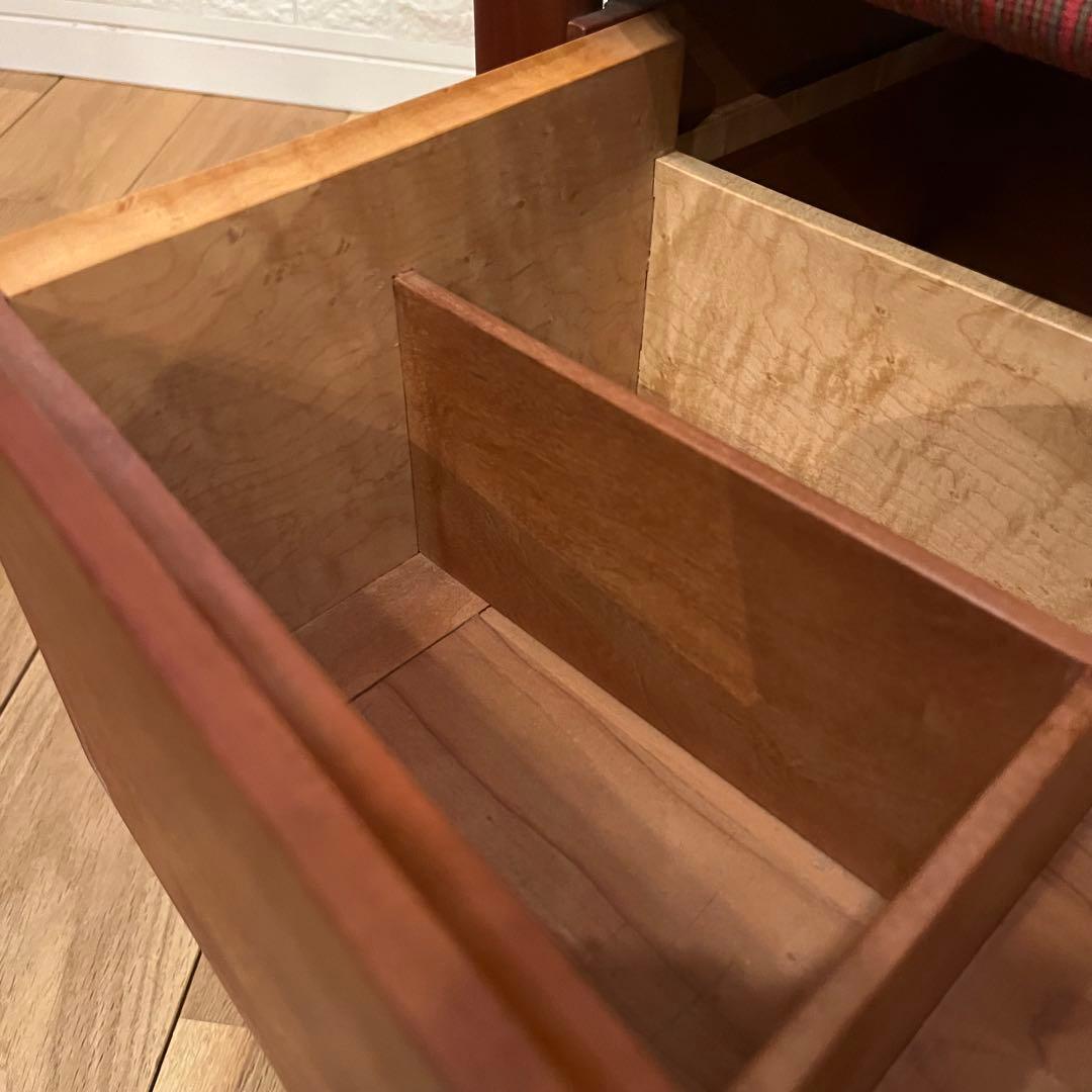 【ヴィンテージ】シェイカーデザイン　木製ロッキングチェア 引き出し付き