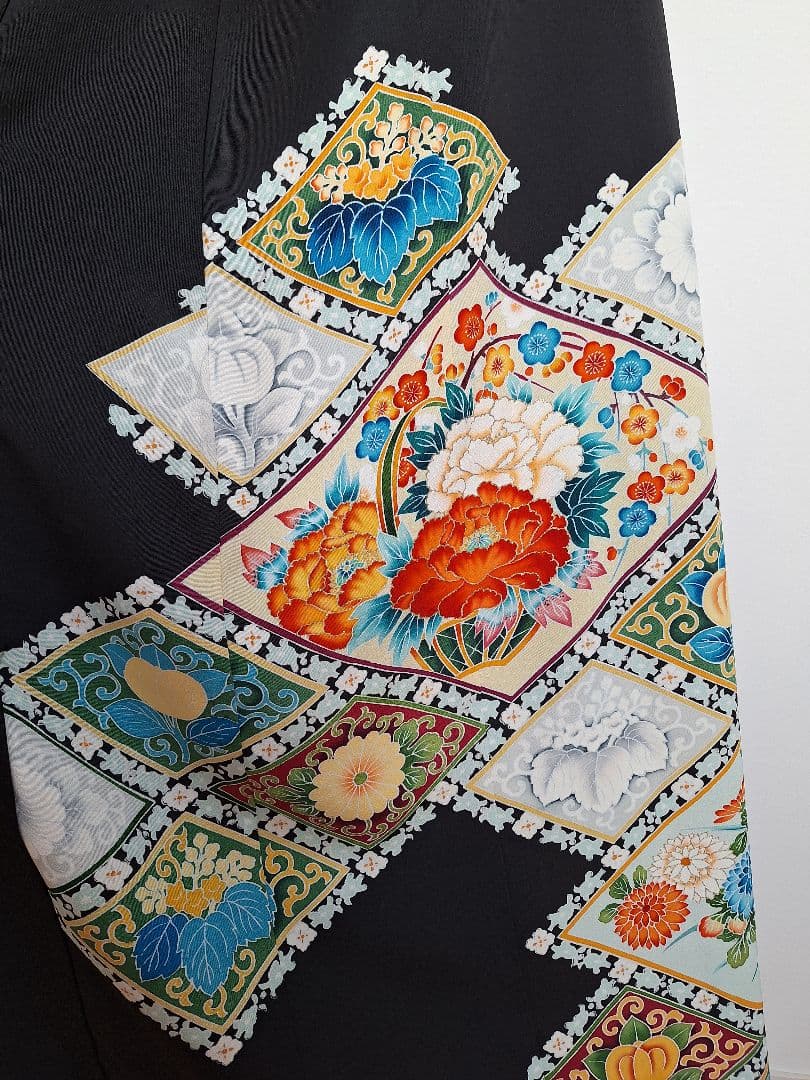 着物リメイクワンピース3631