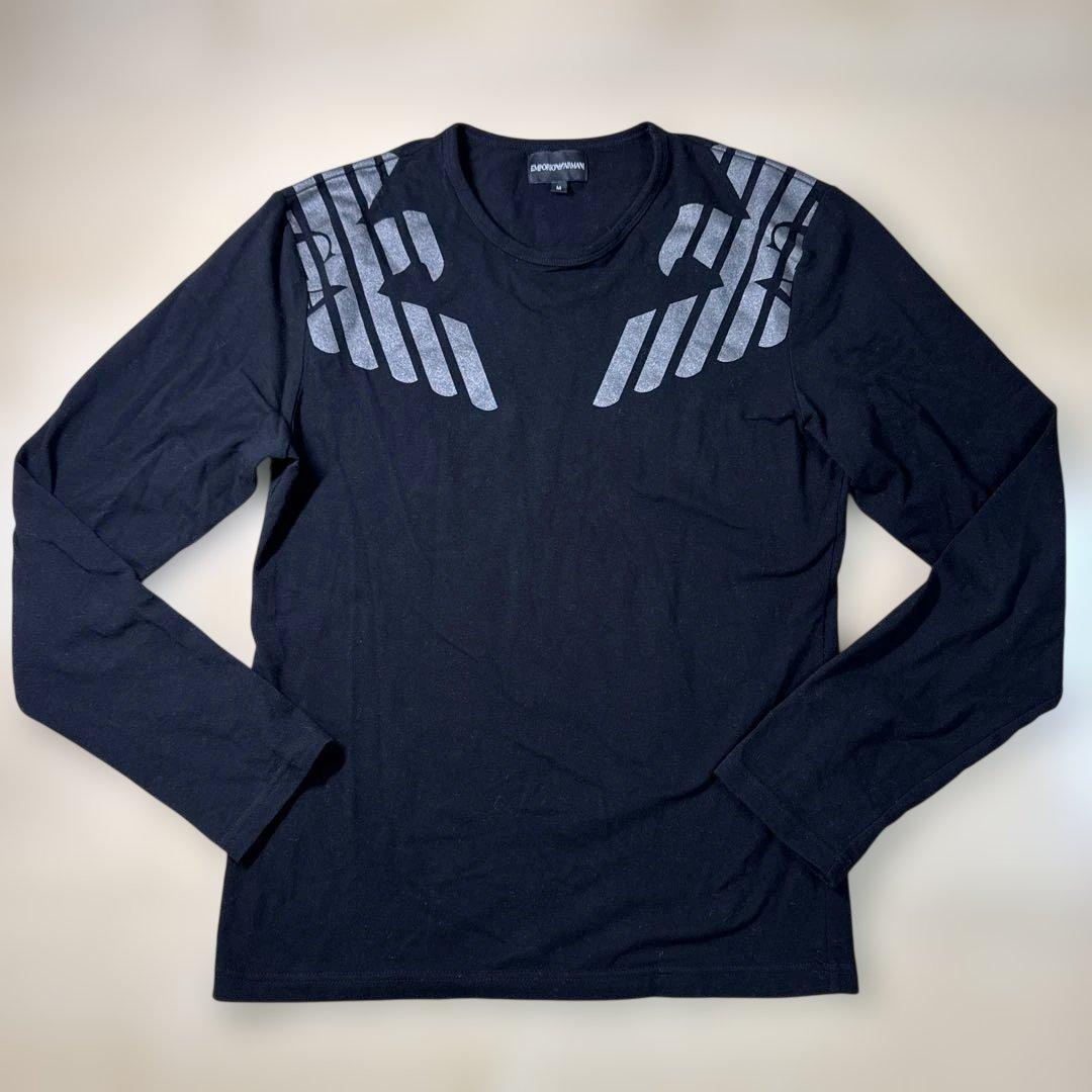 希少品　ENPORIO ARMANI 長袖カットソー グラフィックプリント