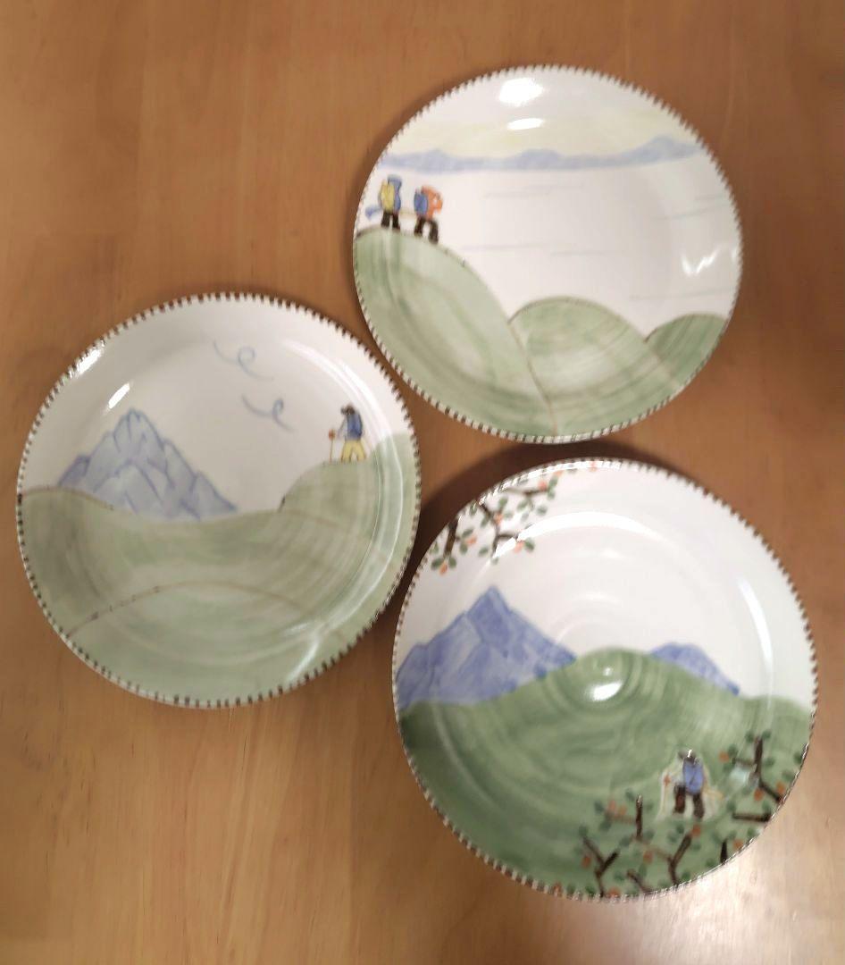 中町いずみさん 『山シリーズ』プレート ３枚セット