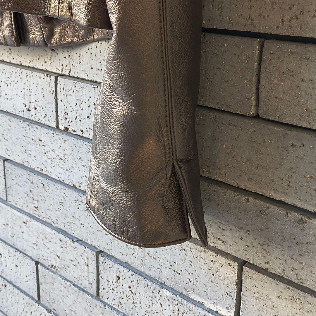 ❤もも【ピエールバルマン】✨美品　レザージャケット　羊革　茶系　9号