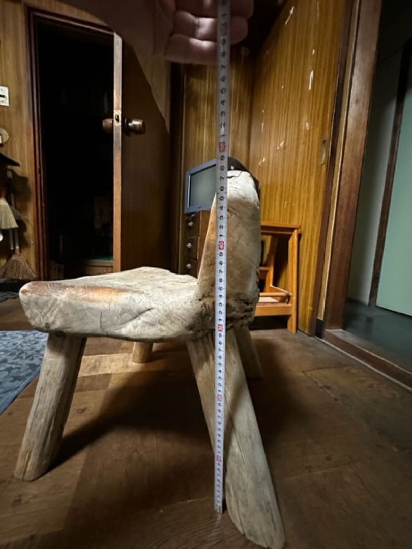 インドネシアチーク古木の臼椅子