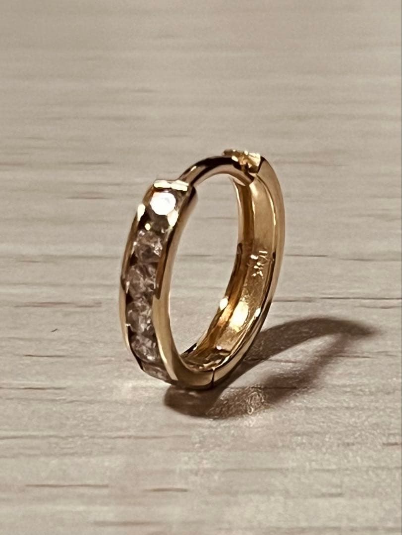 AVALANCHE 10K YG フープピアス 13mm