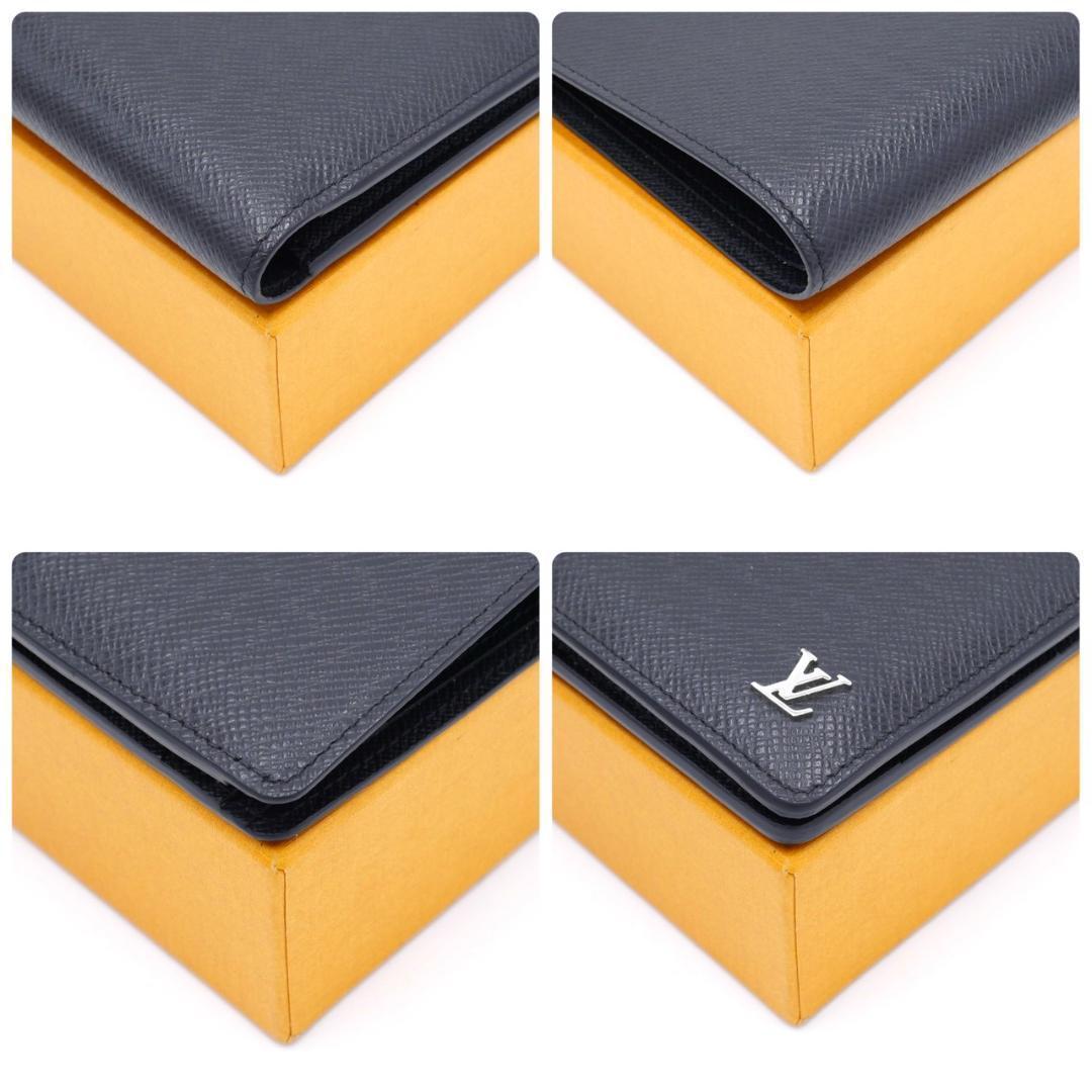 ルイヴィトン タイガ 二つ折り財布 ミュルティプル ブラック 黒 札入れ