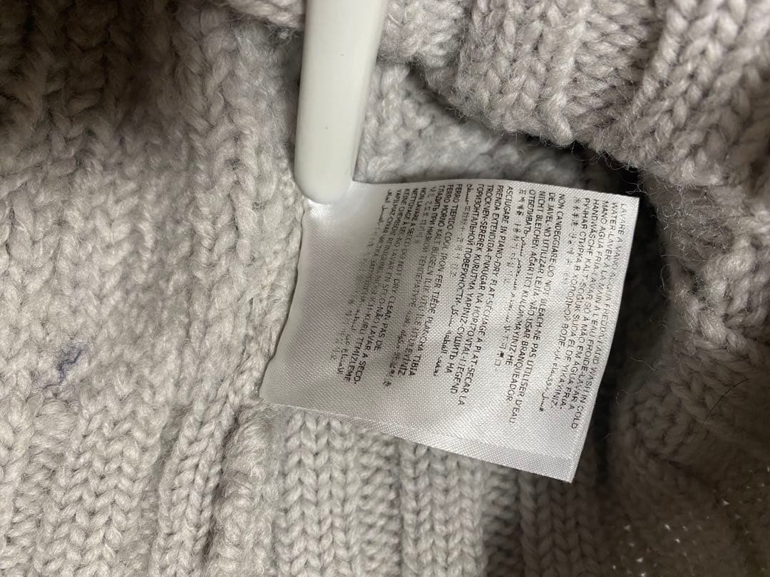 MONCLER GRENOBLE タートルネックニット　セーター　ロゴ付き　S