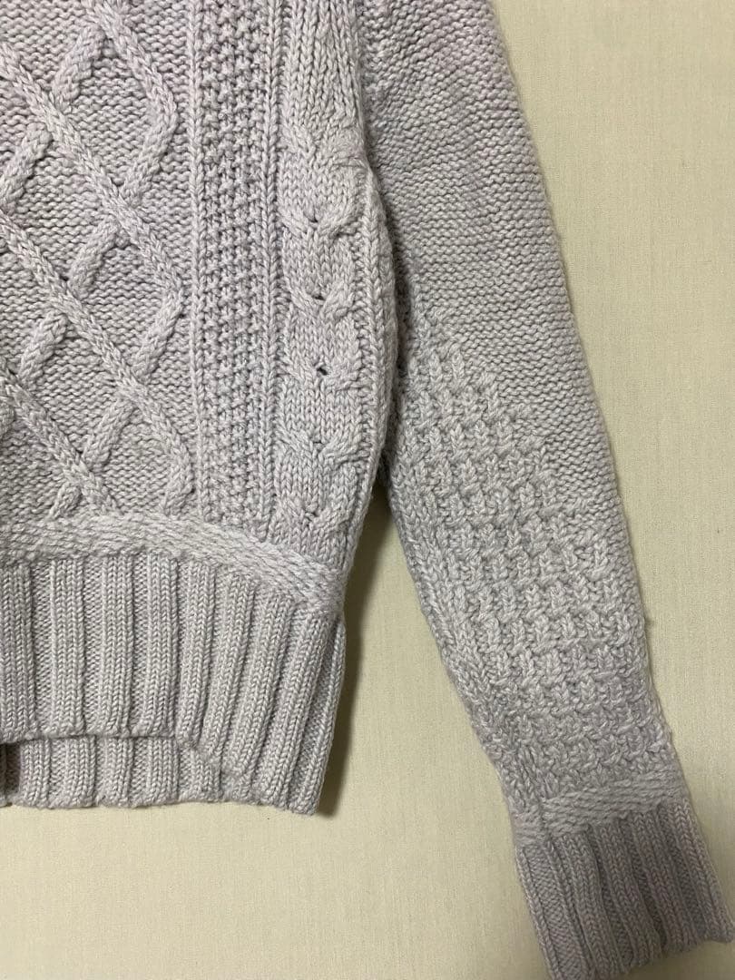 MONCLER GRENOBLE タートルネックニット　セーター　ロゴ付き　S