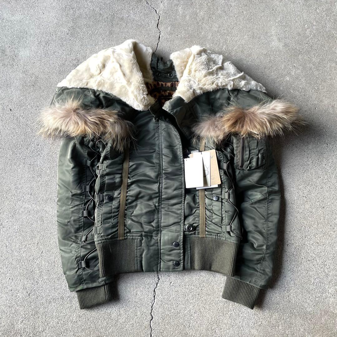 AVIREX N-2B フライトジャケット レオパード柄 短丈 00s y2k