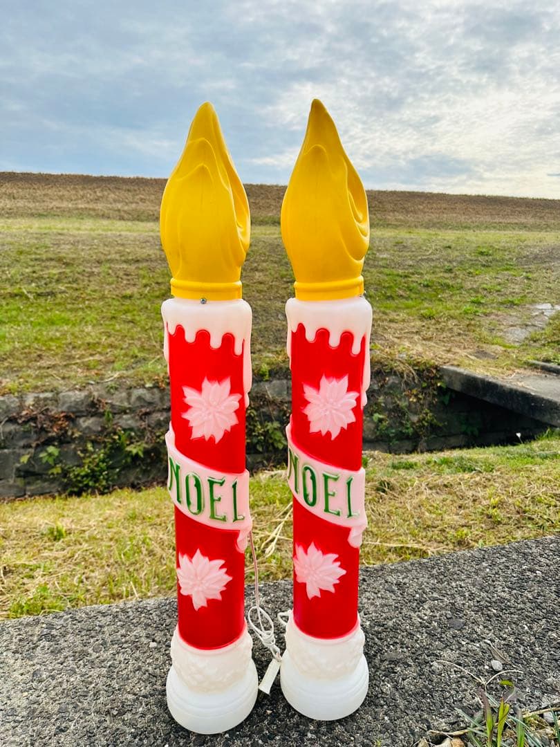 ビンテージ ノエル キャンドル イルミネーションライト ブローモールド ライト