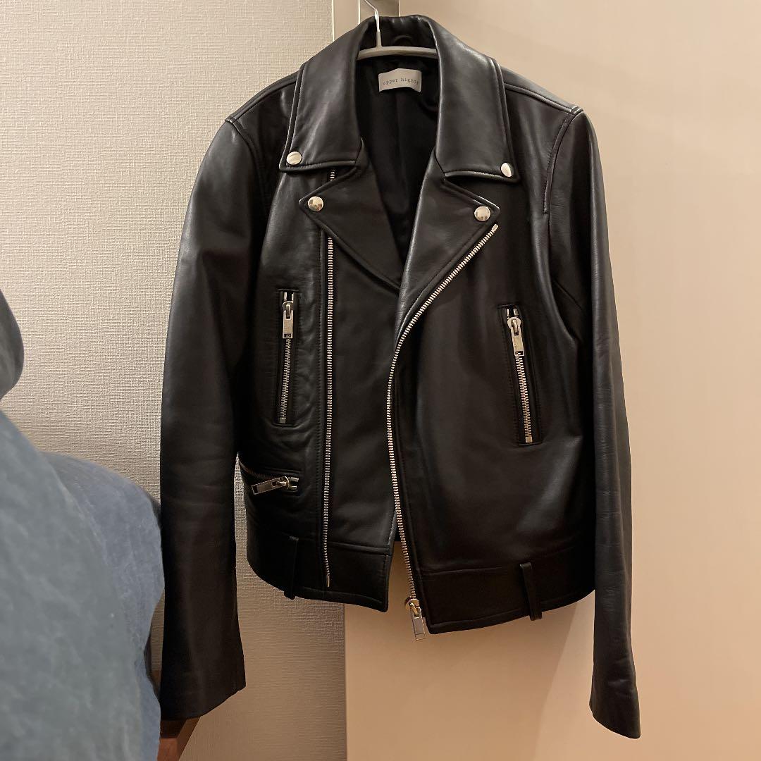 アッパーハイツ　ライダースジャケット レディース 黒　1
