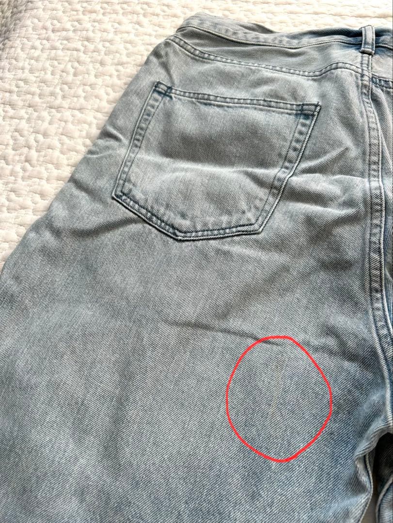 【Whim Gazette】ウィムガゼット ドロストデニム ブルー 36