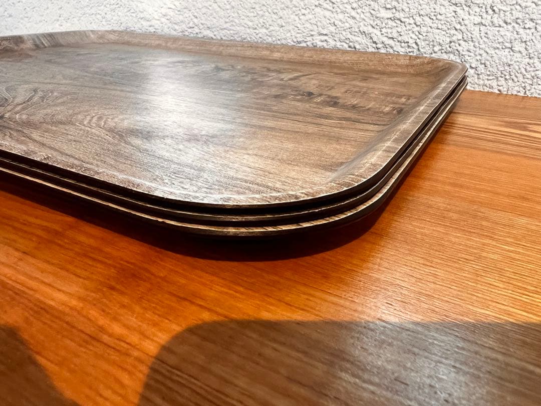 CAMBRO キャンブロ ヴィンテージウッド調トレー 木製トレー 木目調　30枚