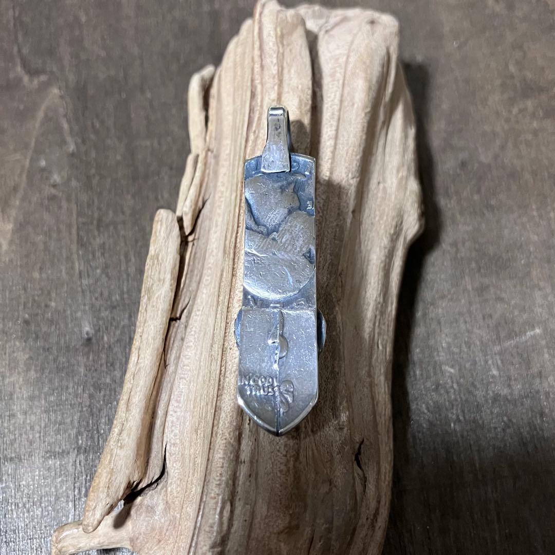 ロイストン　ターコイズ　ヴィンテージ　フェザー　シルバー　ネックレス