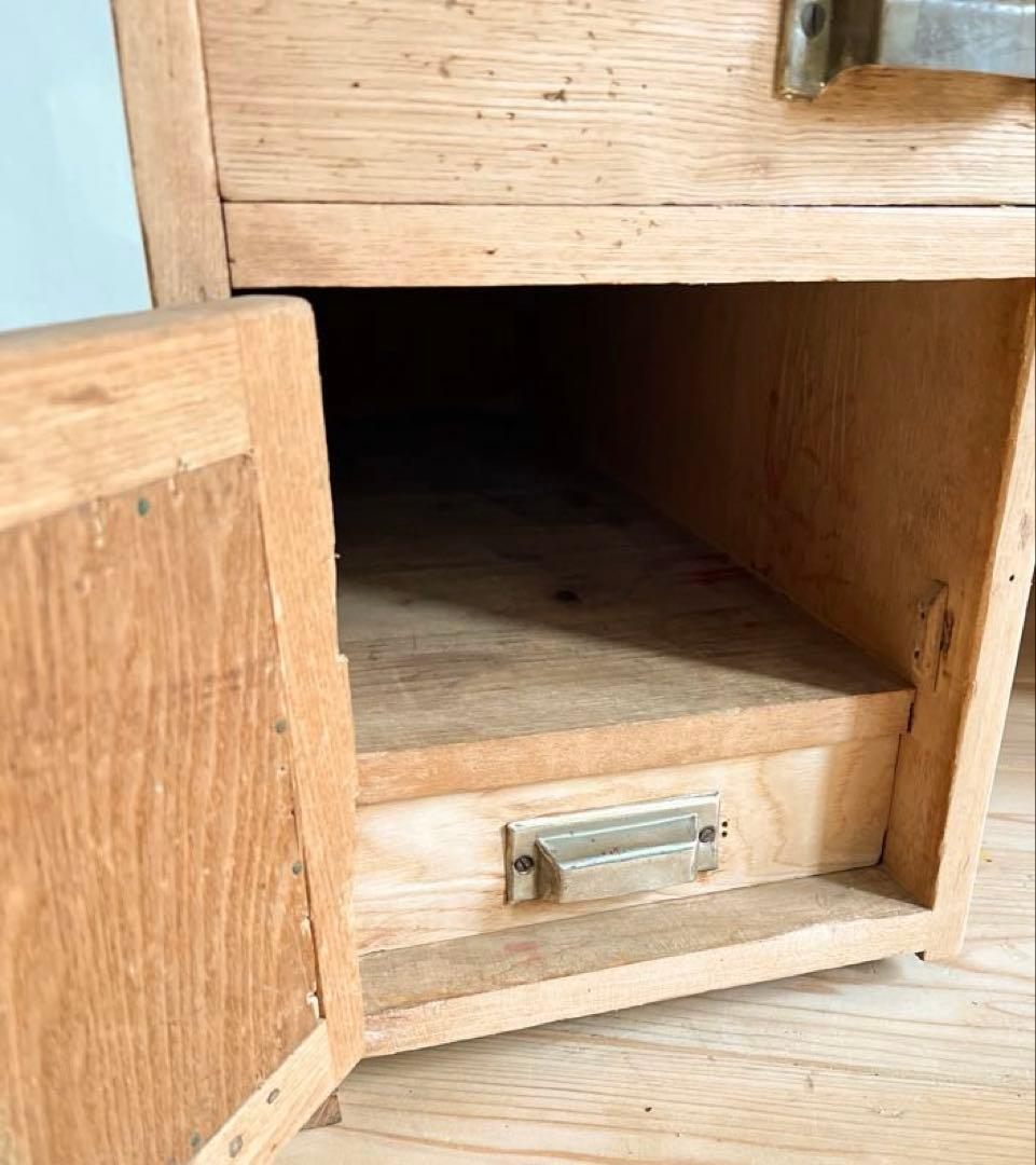 剥離家具　無垢材　ローデスク　M025　古道具　古家具　アンティーク　ビンテージ