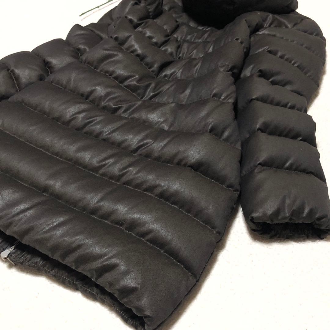 未使用級　デュベティカ　ダウンコート　アチェ　ウール　カシミヤ　ブラウン　38