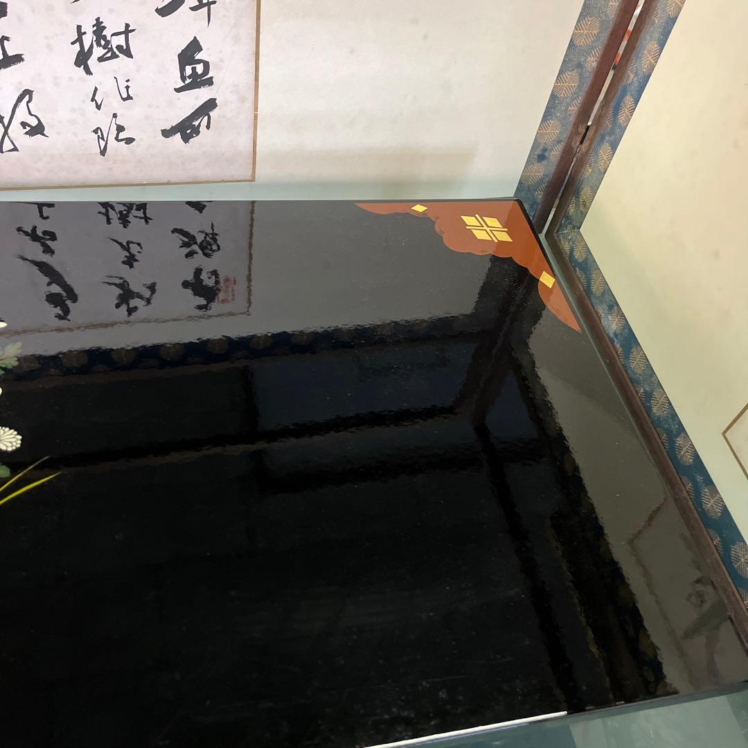 riko❣️漆器　秀衡塗り　敷き台　飾り台（吉）