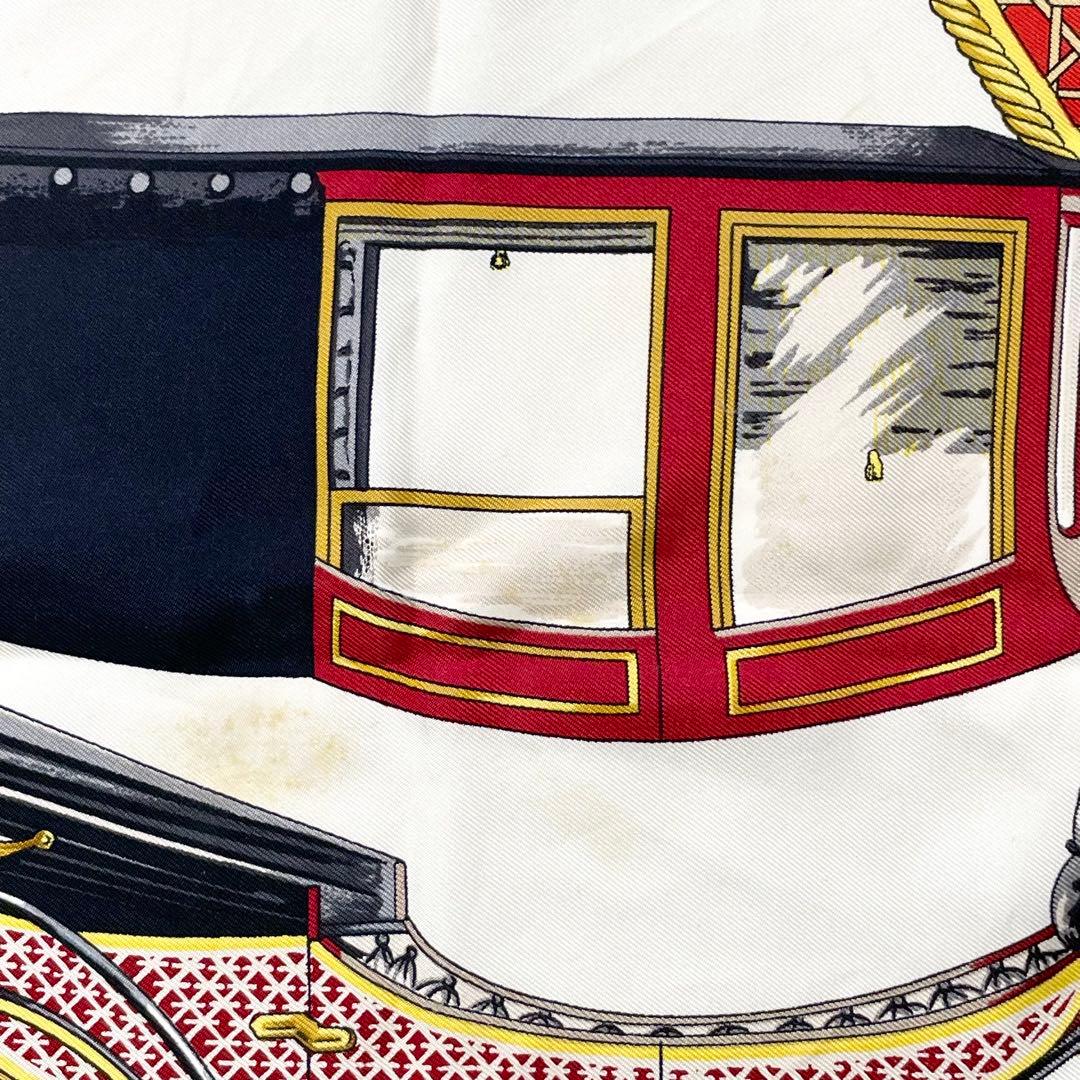 エルメス　カレ90　シルク88cm スカーフ　レッド　M