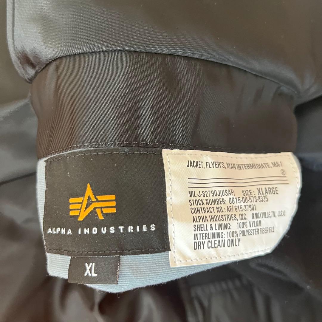 未使用XL SOPH×ALPHA WILD BUNCH GRAFFITI MA1