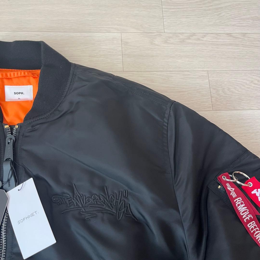 未使用XL SOPH×ALPHA WILD BUNCH GRAFFITI MA1