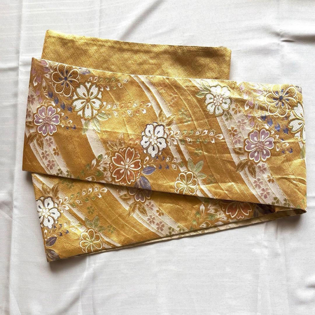 振袖　草履・バッグ・ファー・和装小物付き　正絹　京都きもの友禅　身丈160cm