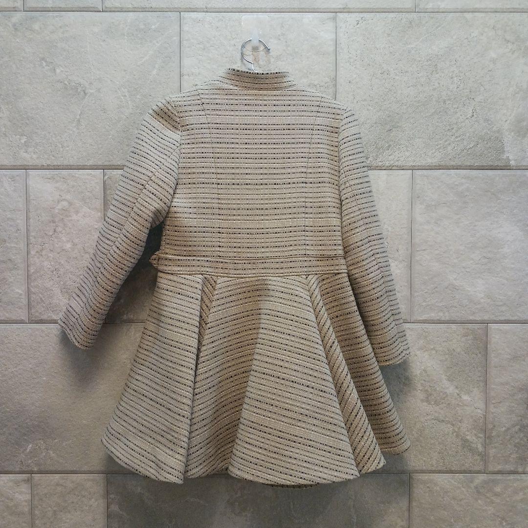 【未使用に近い】クリスチャンディオール ベージュペプラムコート 140