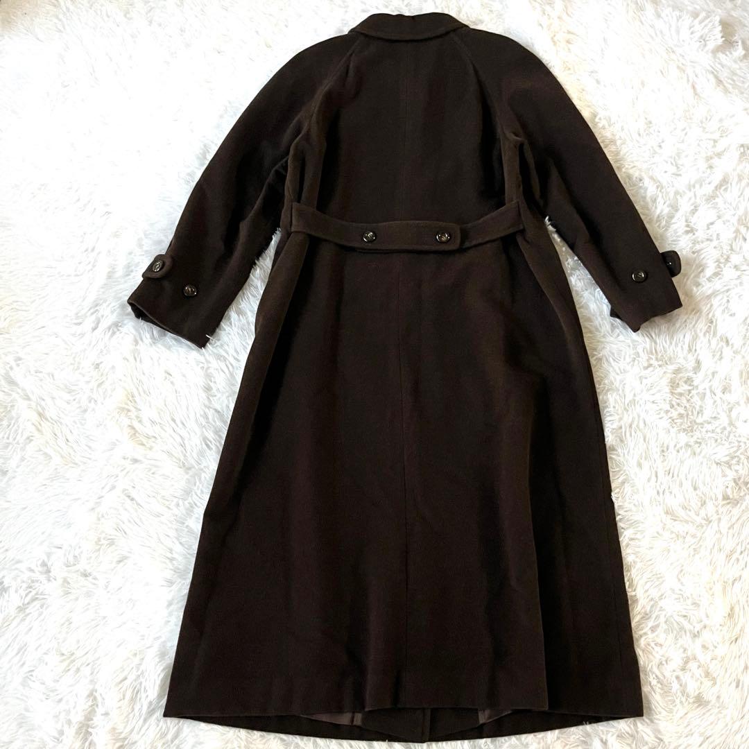 【極美品】ロペ　アンゴラ60%混　ロングコート　ブラウン マキシ丈