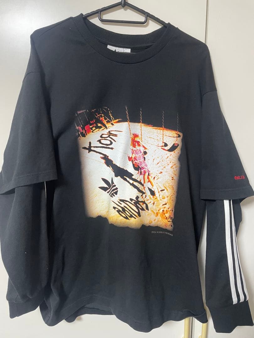 adidas Korn 長袖Tシャツ M ブラック