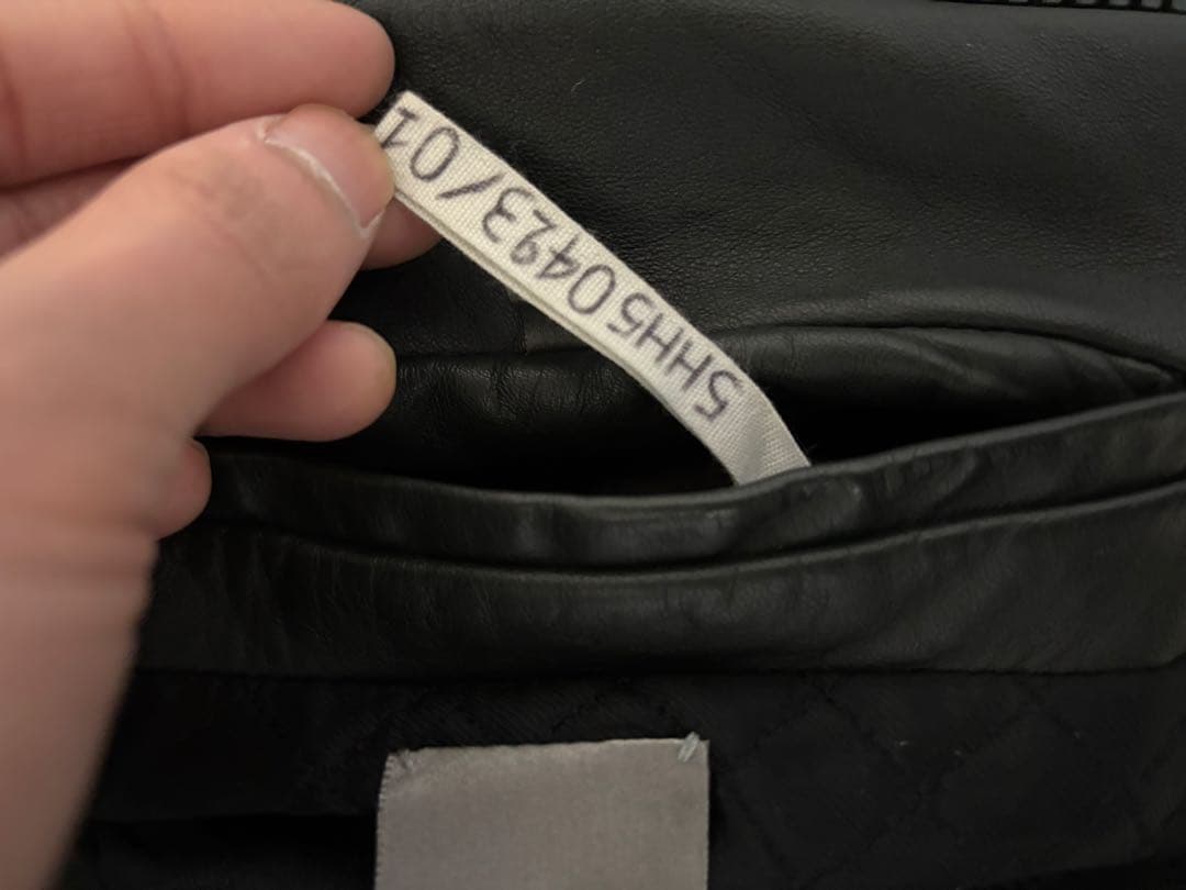 ショーサンプル05AWディオールオム Diorhomme レザージャケット