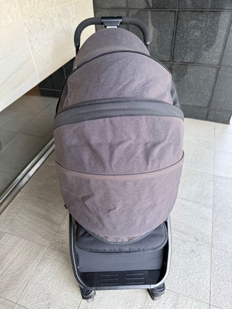 美品カトージJoie エヴァライトデュオ2人乗りベビーカー　レインカバー付き