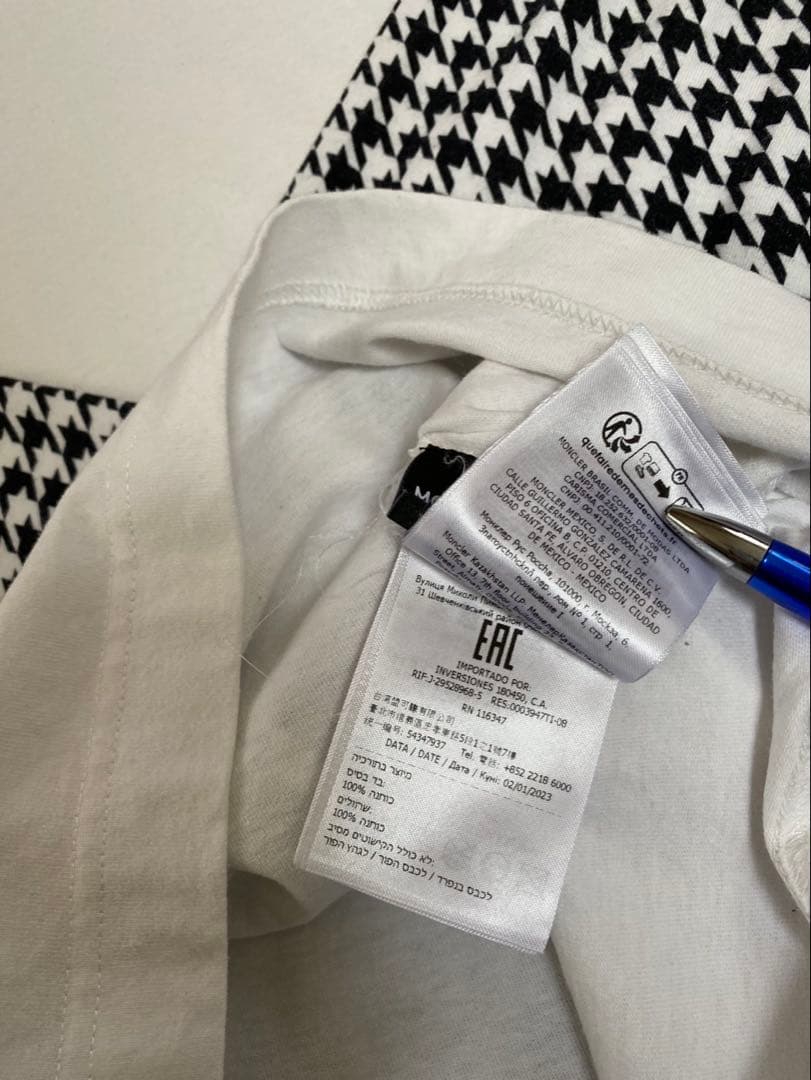 MONCLER ロングTシャツ モンクレール正規品ワッペンsizeＬ