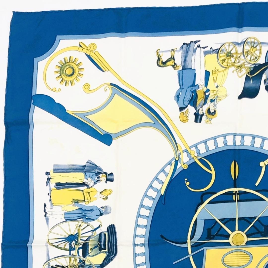 HERMES エルメス カレ90 スカーフ CARROSSIER タグあり