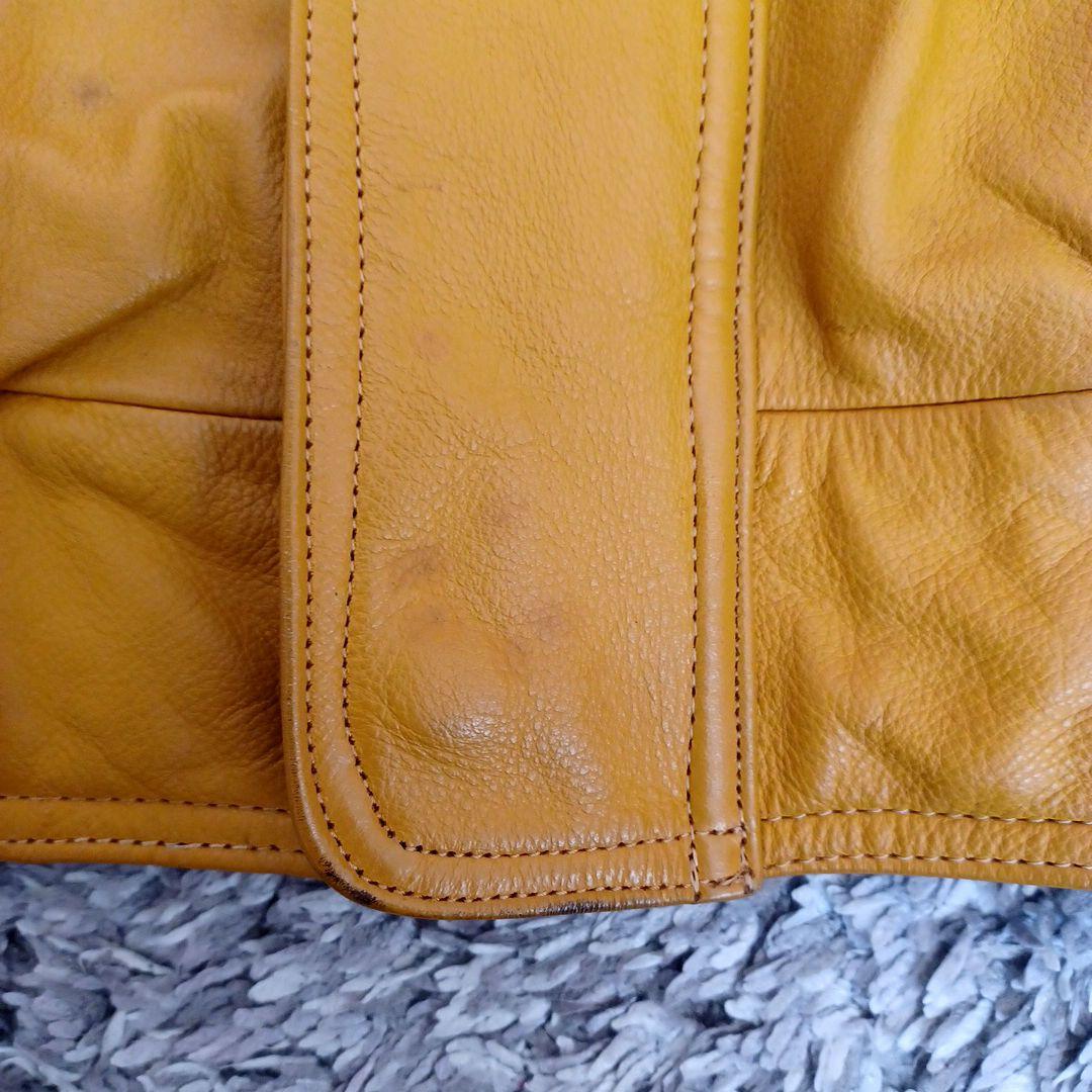 【希少】THE BIKE Daito オールレザーライダース イエロー Lサイズ