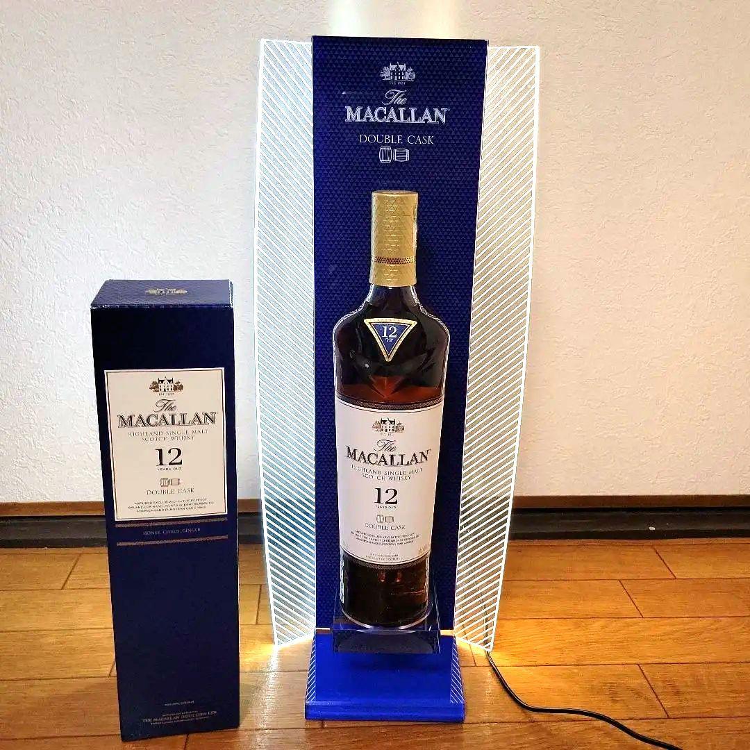 非売品 ザ マッカラン12年 ダブルカスク LED ディスプレイ ボトルスタンド