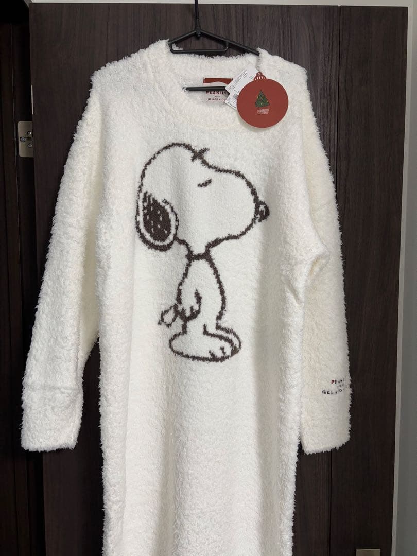 ジェラートピケ　スヌーピーワンピース