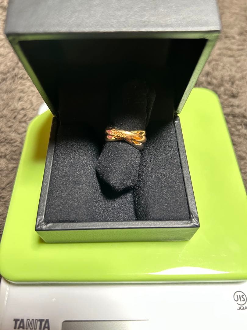 Cartier 3連　ゴールド　トリニティリング K18 10号