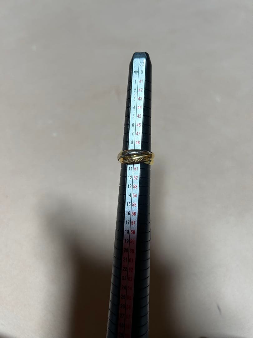 Cartier 3連　ゴールド　トリニティリング K18 10号