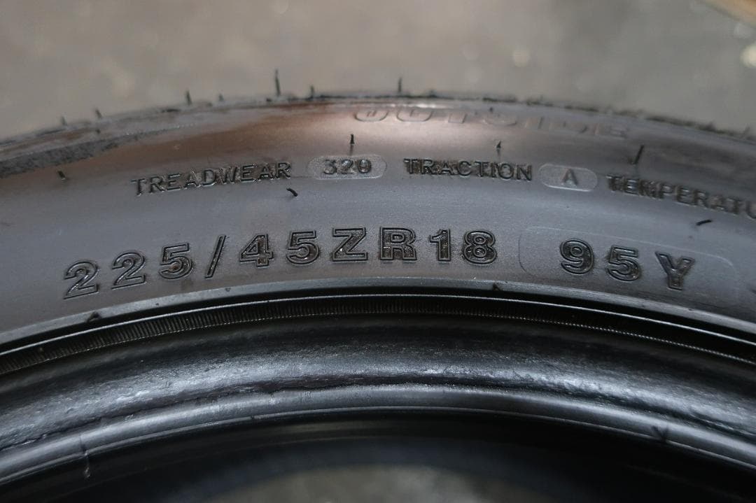 新品同様　2022年　ミネルバ　RADIAL　F205　225/45R18　4本
