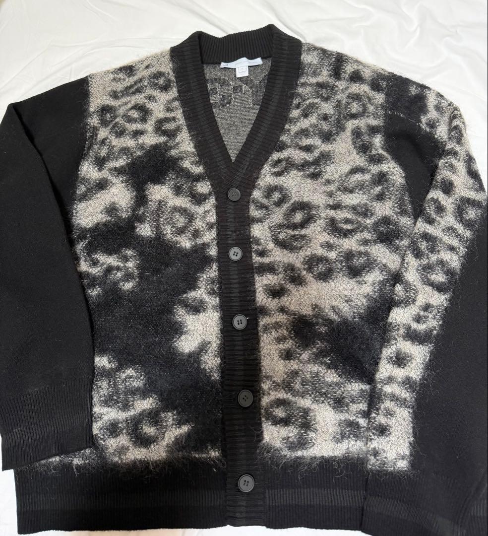 Y-3 レオパード柄 カーディガン XL