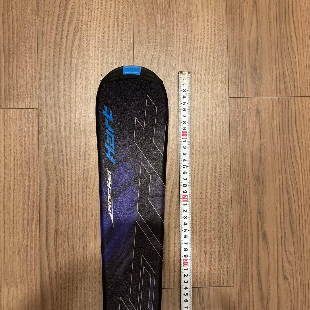 メンズ　HART DIVA スキー板 黒と紫 ビンディング　ポール付き