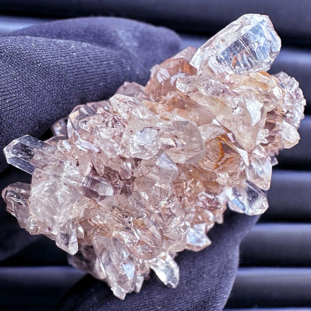 爆レア❗️高透明度❗️キラキラ♡ピンクレムリアンクォーツクラスター水晶A1542