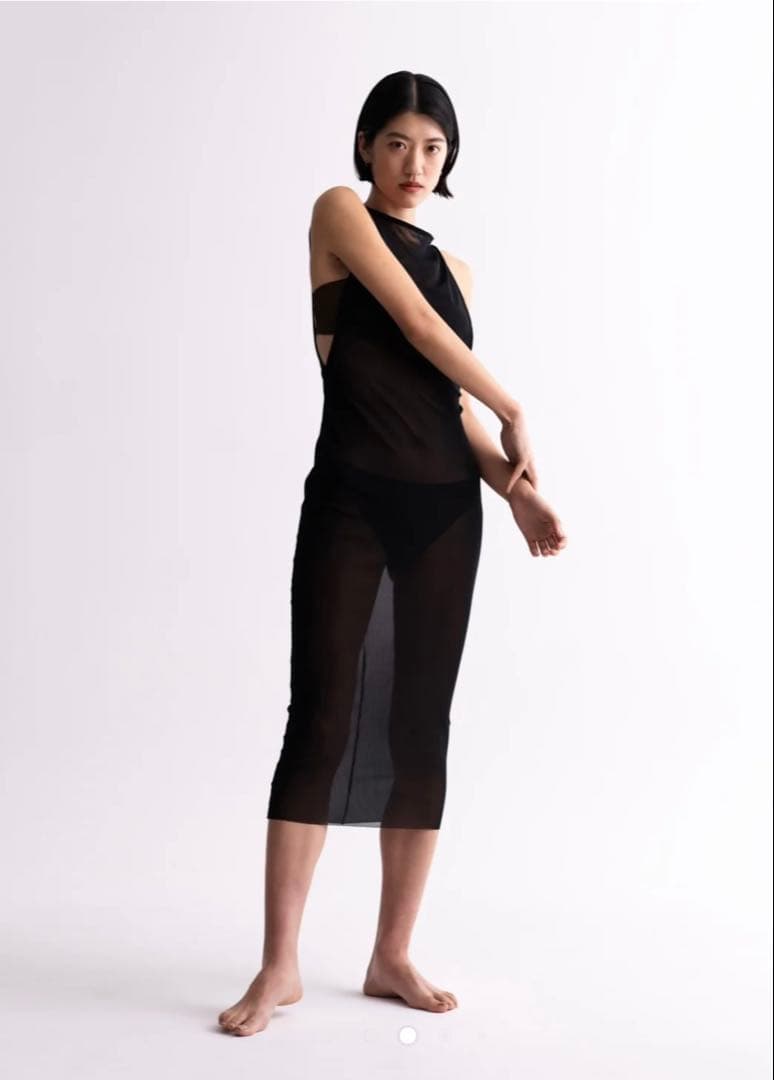 【試着のみタグ付き】sisandi SERENADE DRESS ブラック1T