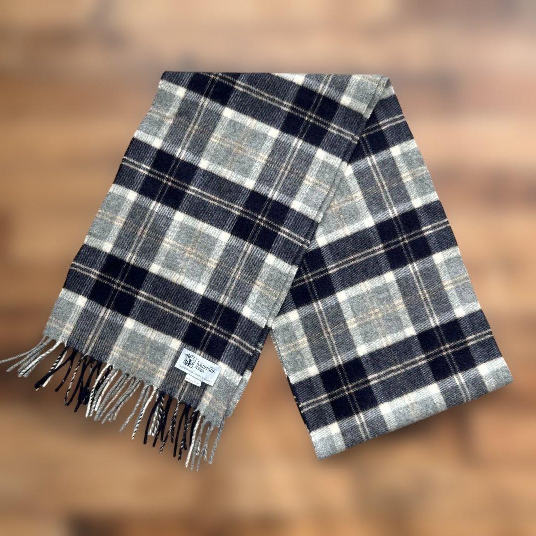 johnstons of elgin カシミアマフラー カシミヤ 100%