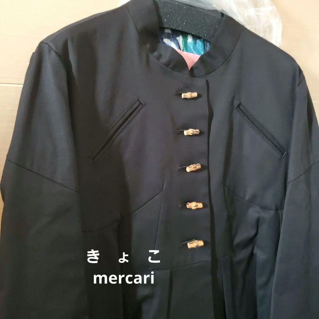 【新品】ツモリチサト ノーカラーロングコート サイズ3 Lサイズ