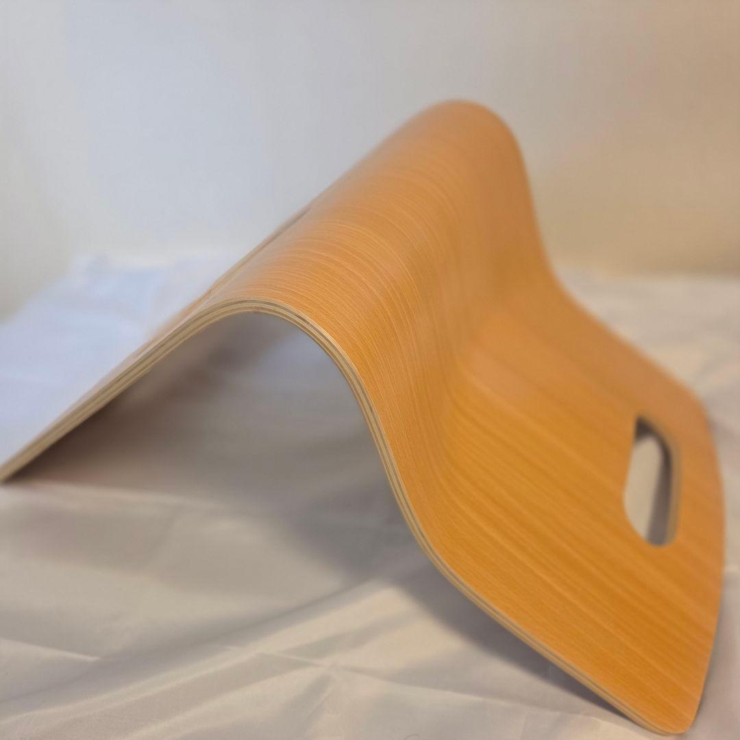 【美品】木製 座椅子 ４台まとめ売りセット 背もたれ付 和モダン ブラウン 茶色