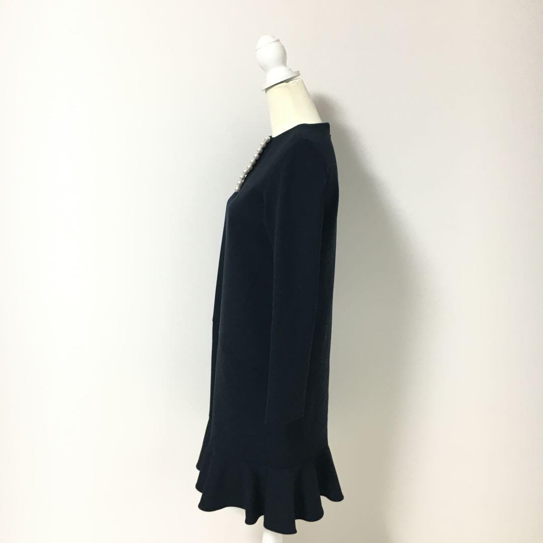 美品　YOKO CHAN ヨーコチャン　パール　ロングスリーブ　ワンピース